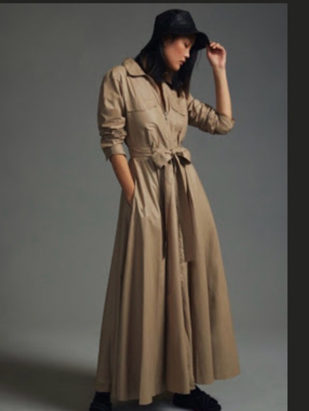Samant Chauhan Long-Sleeve Shirt Dress